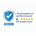 Insured & 5 start google review